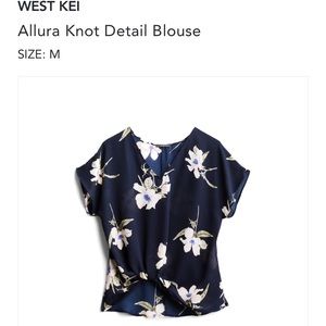 West Kei blouse with knot detail